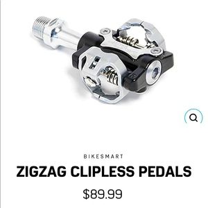 Brand new Bike Smart zigzag clipless bike pedals